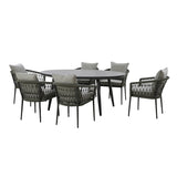 Monaco 6 Seat Oval Dining Set