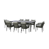 Monaco 8 seat rectangular dining set