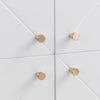 Moritz 4 Door Cabinet - White and Light Brown - MOR001