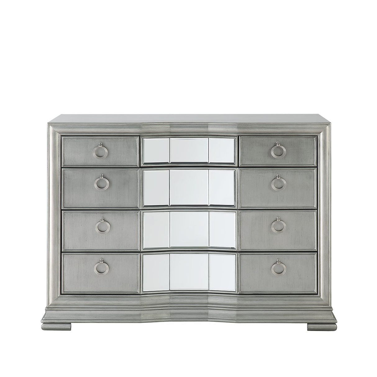 Lucca 5 Drawer Mirror Chest Grey