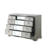 Lucca 5 Drawer Mirror Chest Grey