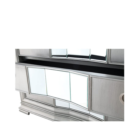 Lucca 5 Drawer Mirror Chest Grey