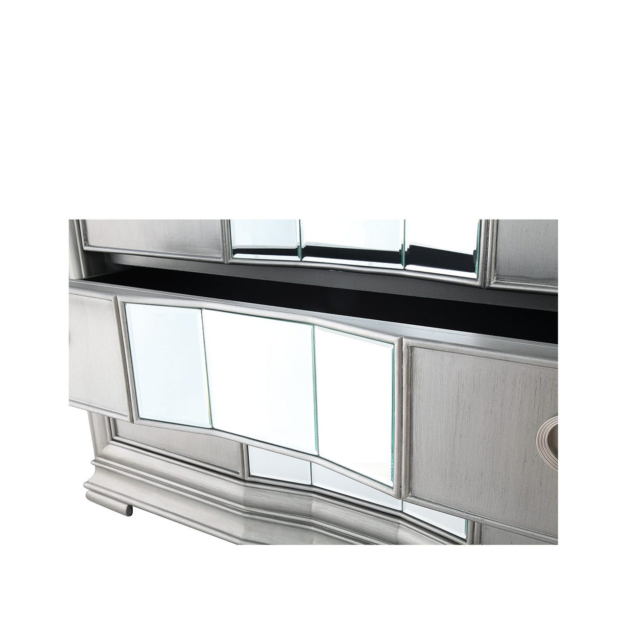 Lucca 5 Drawer Mirror Chest Grey