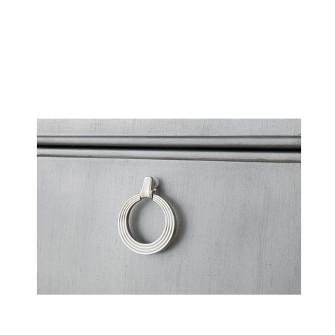 Lucca 5 Drawer Mirror Chest Grey