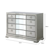 Lucca 5 Drawer Mirror Chest Grey