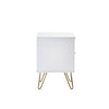 Murano 2 Drawer Bedside - White - MUR001