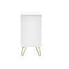 Murano 3 Drawer Chest - White - MUR002