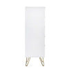 Murano 5 Drawer Tallboy - White - MUR003