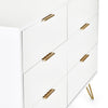 Murano 6 Drawer Chest - White - MUR005