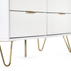 Murano 6 Drawer Chest - White - MUR005