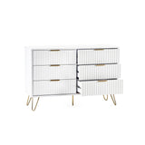Murano 6 Drawer Chest - White - MUR005