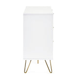 Murano 6 Drawer Chest - White - MUR005