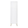 Murano 2 Door 1 Drawer Wardrobe - White - MUR006