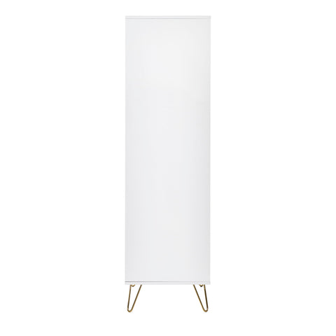 Murano 2 Door 1 Drawer Wardrobe - White - MUR006