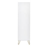 Murano 2 Door 1 Drawer Wardrobe - White - MUR006