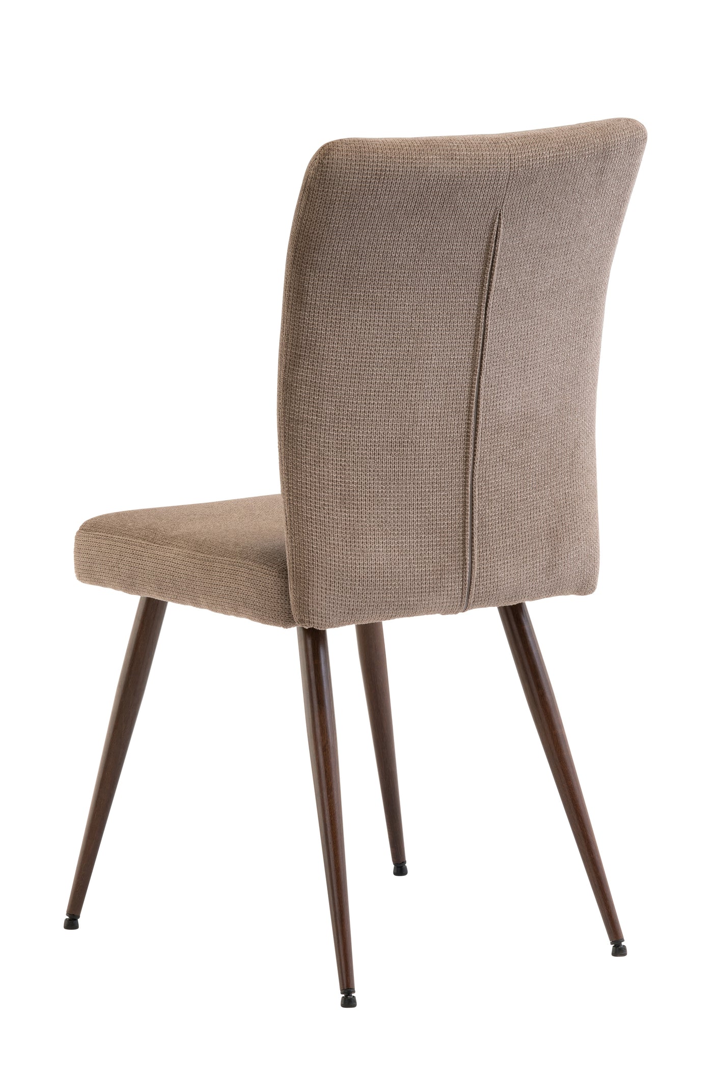 Mocha Fabric Dining Chair with Wenge Legs  Elegant Dining Furniture