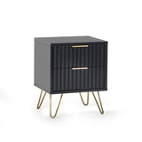 Murano Lamp Table - Black - MUR101