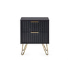 Murano Lamp Table - Black - MUR101
