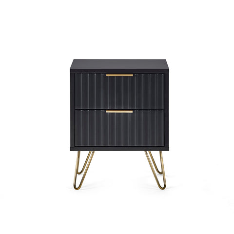 Murano Lamp Table - Black - MUR101
