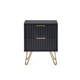 Murano Lamp Table - Black - MUR101