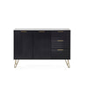 Murano Large Sideboard - Black - MUR106