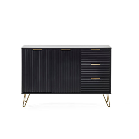 Murano Large Sideboard - Black - MUR106