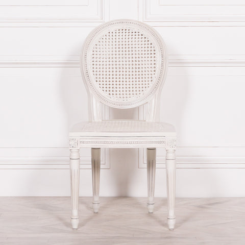 Off White Chateau Rattan Dining Chair