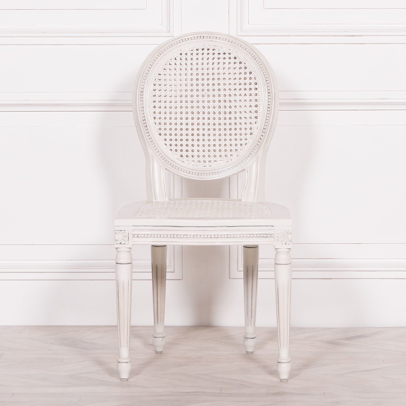 Off White Chateau Rattan Dining Chair