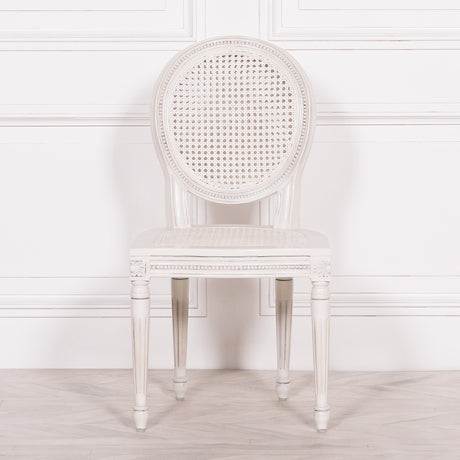 Off White Chateau Rattan Dining Chair