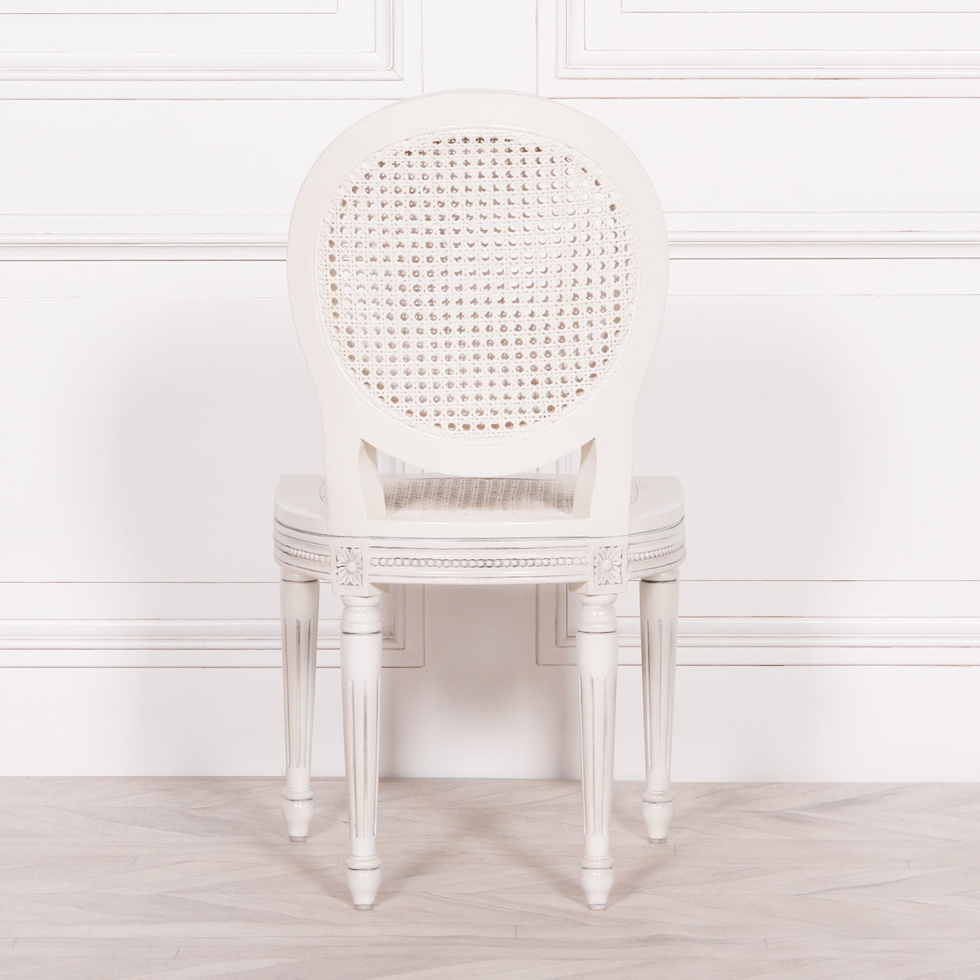 Off White Chateau Rattan Dining Chair
