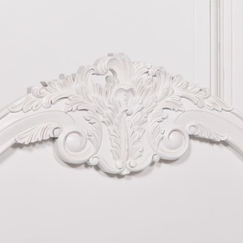 French Carved Rose Cherub King Size 5ft Bed