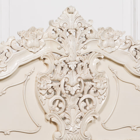 Rococo 4ft6 Double Size Carved Bed