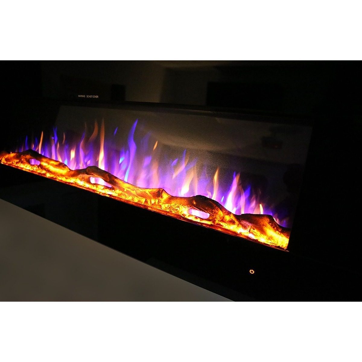 Ezee Glow 60" Grand Zara Black Wall Hung Fire