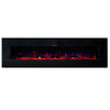 Ezee Glow 72'' Xl Zara Black Wall Hung Electric Fire