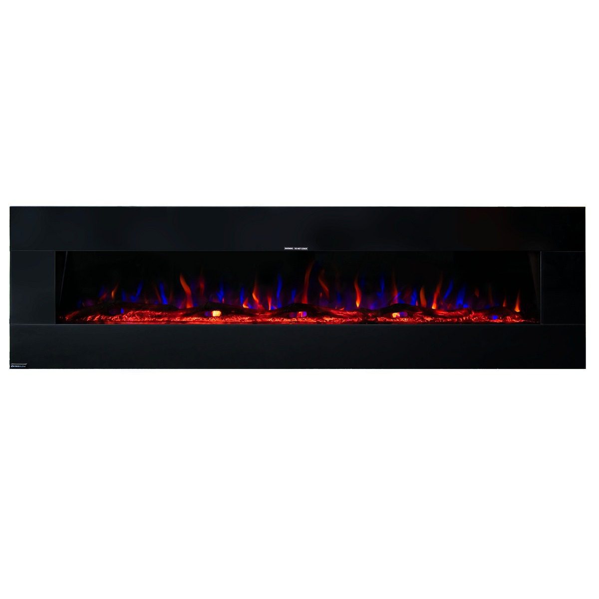 Ezee Glow 72'' Xl Zara Black Wall Hung Electric Fire