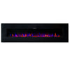 Ezee Glow 72'' Xl Zara Black Wall Hung Electric Fire