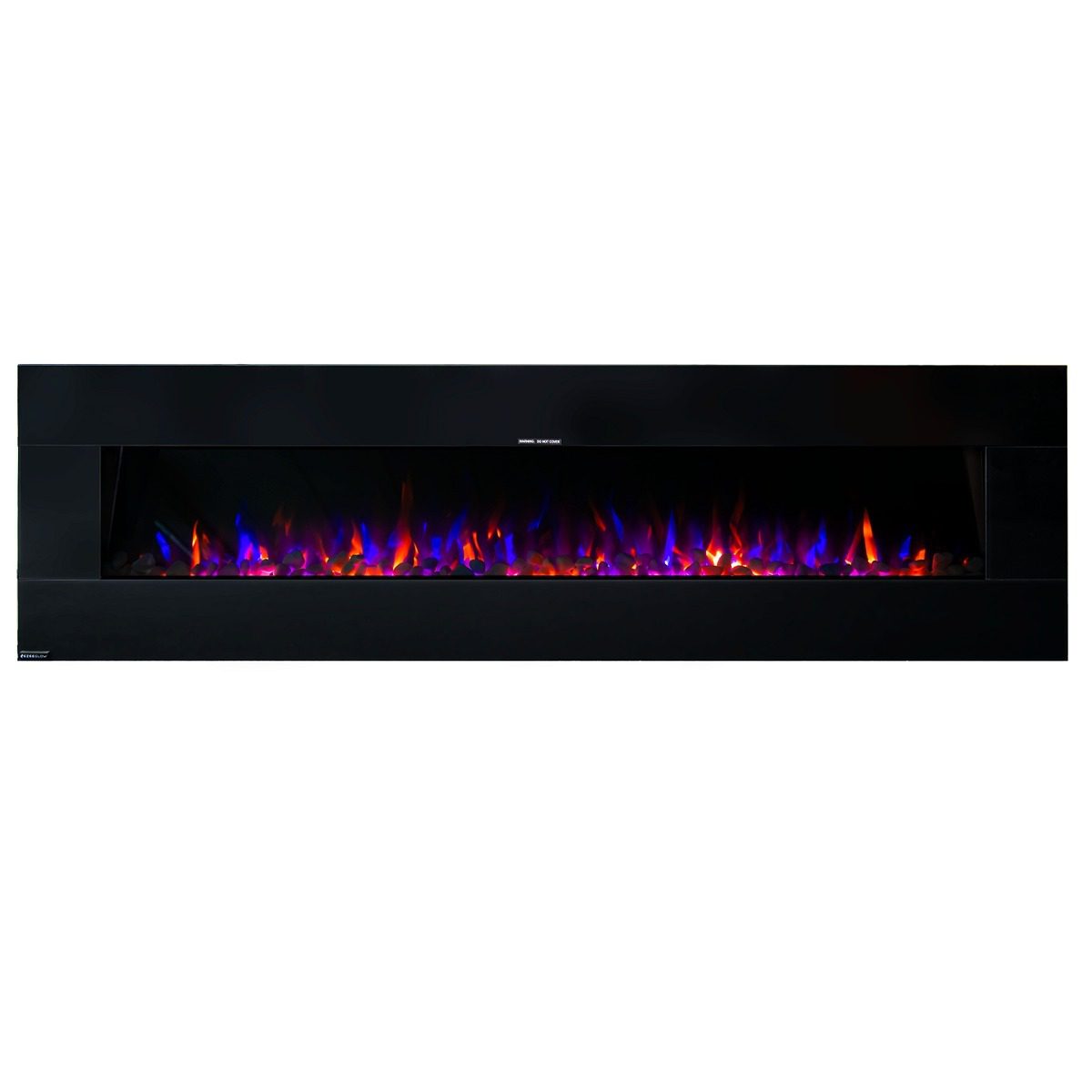 Ezee Glow 72'' Xl Zara Black Wall Hung Electric Fire