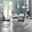 Roma Cantilever Dining Chair (Set of 2) - Grey - ROM102