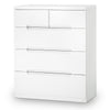 Manhattan 3+2 Drawer Chest - White - MAN203