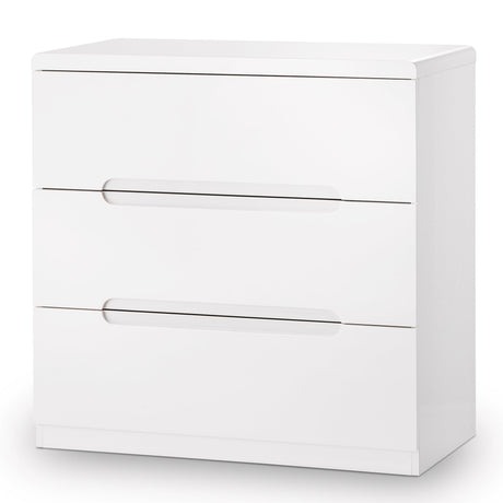 Manhattan 3 Drawer Chest - White - MAN202