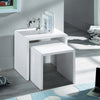 Manhattan Nest Of 2 Tables - White - MAN302