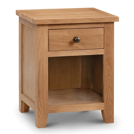 Marlborough 1 Drawer Bedside - Light Brown - MAR201