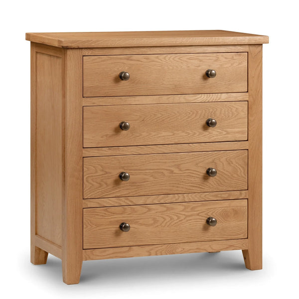 Marlborough 4 Drawer Chest - Light Brown - MAR203