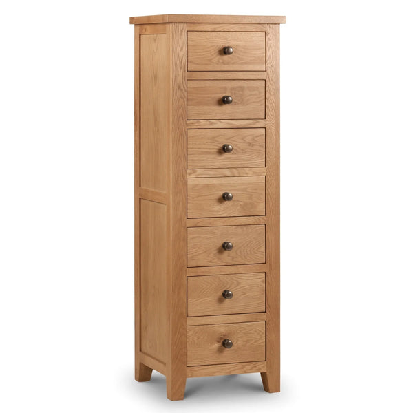 Marlborough 7 Drawer Chest - Light Brown - MAR205