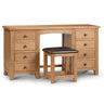 Marlborough Twin Pedestal Dressing Table - Light Brown - MAR206