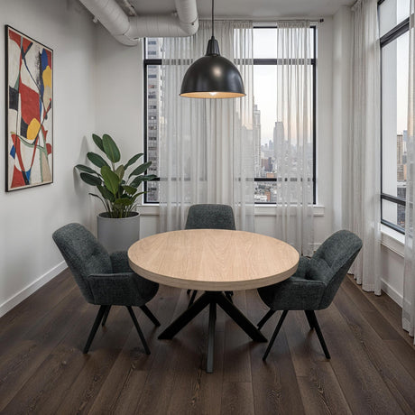 Manor Round Oak Table