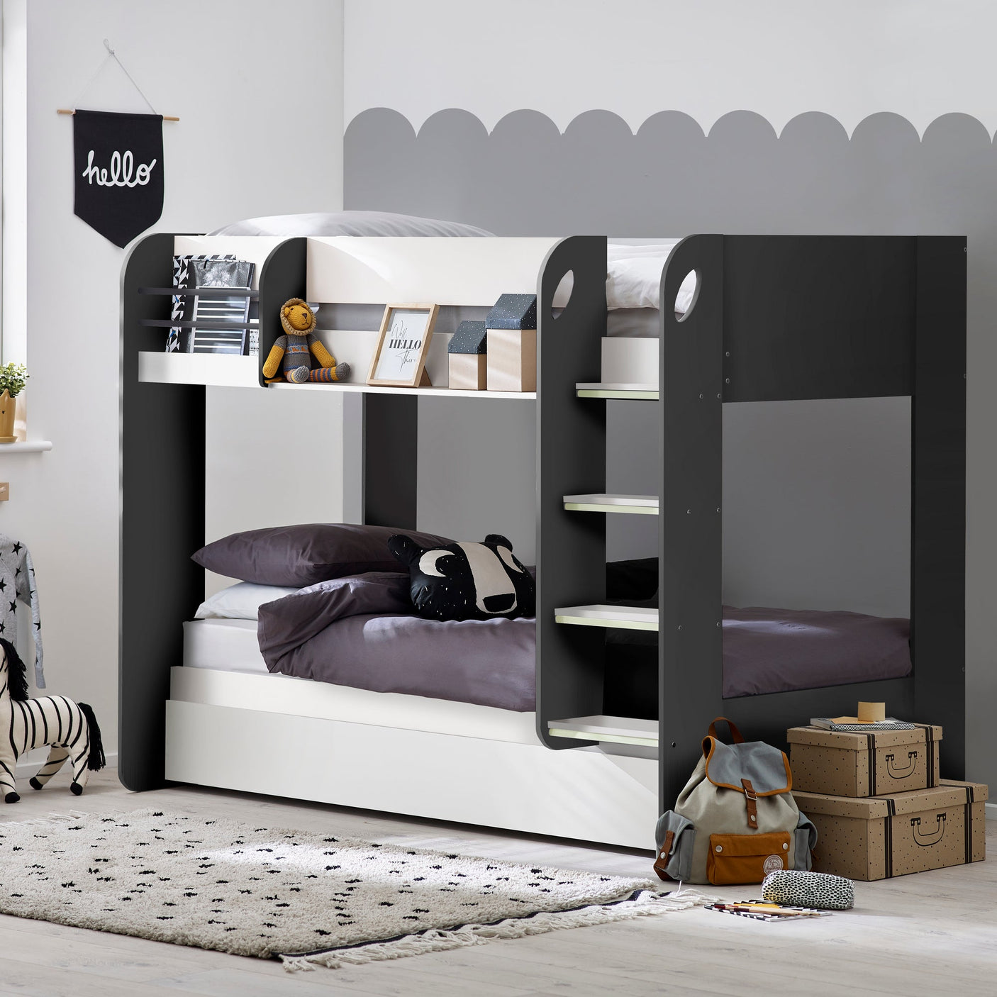 Mars Bunk And Underbed - Grey - MAR053