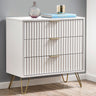 Murano 3 Drawer Chest - White - MUR002