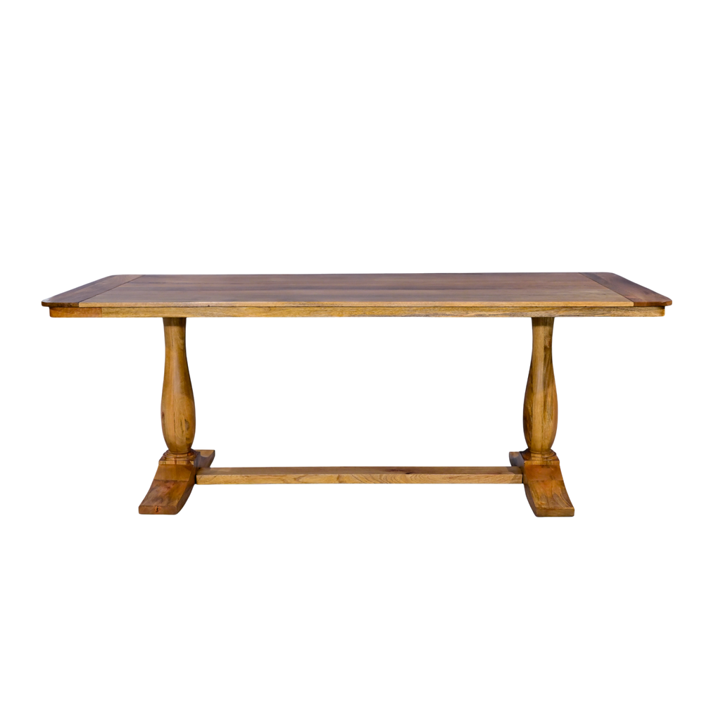 Wooden table with a white background