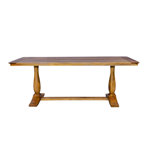 Wooden table with a white background